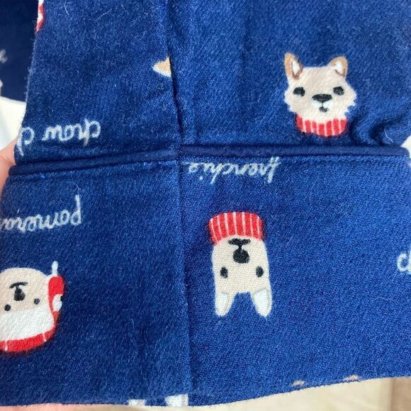 Lands End Dog print flannel pj top w/ many breeds perfect gift NWOT🐕🦺🐩🦮big - Picture 7 of 10